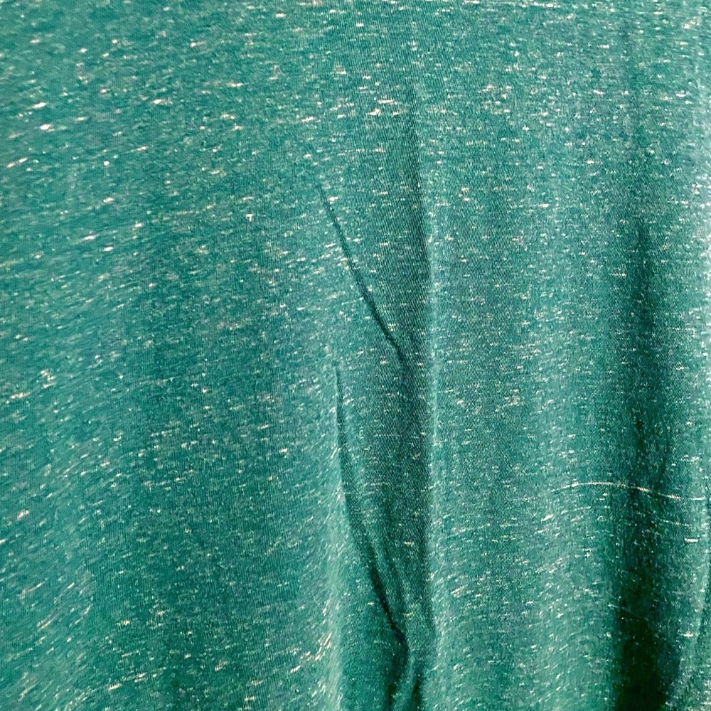 Goodfellow & Co Teal Slub Knit Crewneck T-Shirt Standard Fit Men’s L Soft Tee - Picture 3 of 6